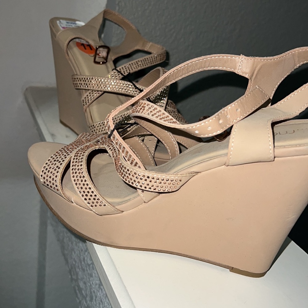 TWO pairs of New wedges